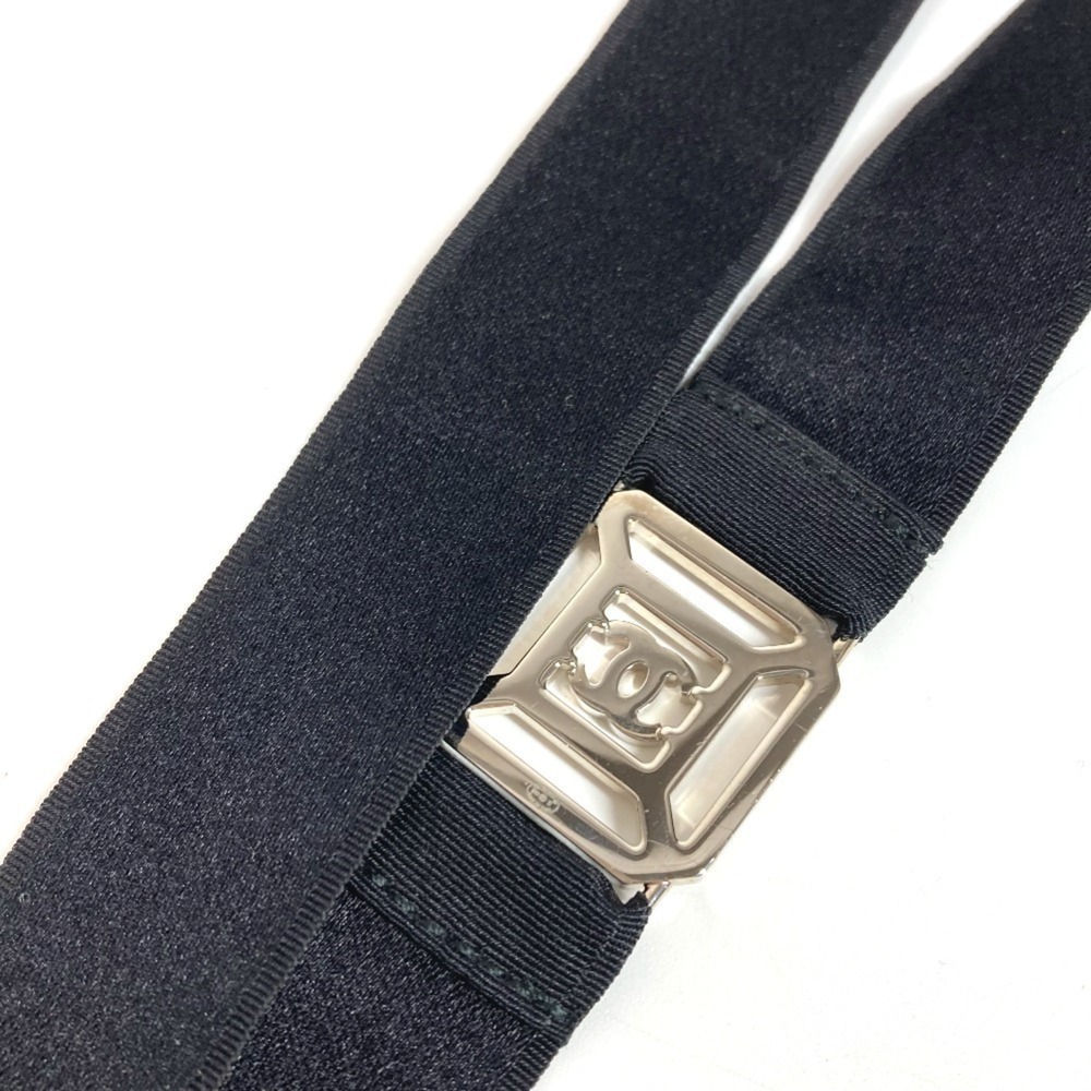 CHANEL Authentic Black Logo Necklace - Picture 6 of 9